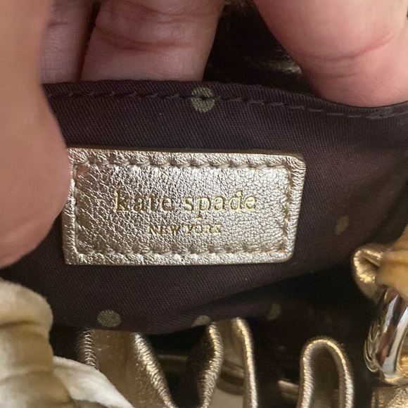 KATE SPADE GOLD HANDBAG - Picture 10 of 10